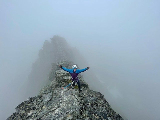 Klettersteig Säuleck S-Wand - die letzten Meter zum Gipfel